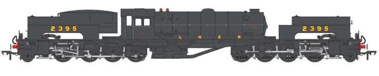 Heljan HE3000 - H0 - Dampflok Class U1 Garrat, LNER, Ep. II